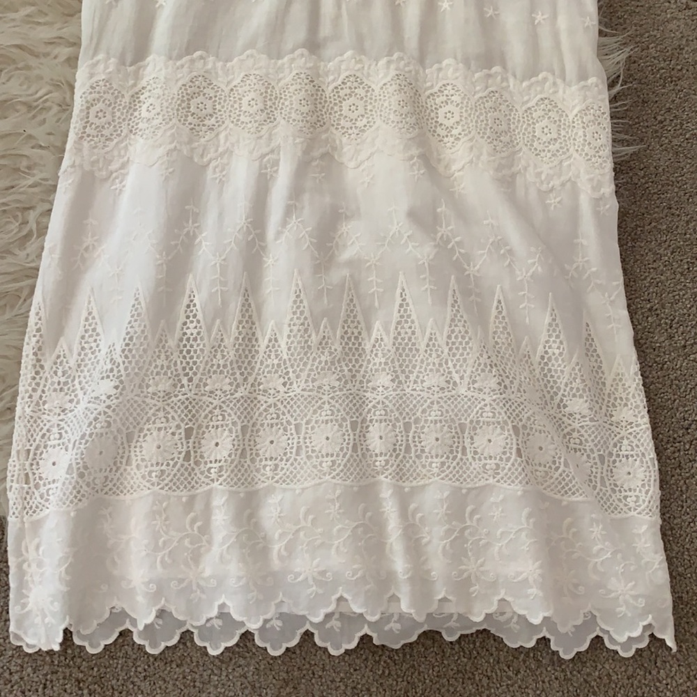 Ulla Johnson viola daisy White breezy Dress-Broderie anglaise bridal shower - Picture 6 of 10